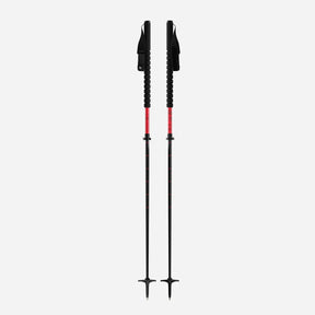 Pair of red and black Black Crows Duos Freebird ski pole