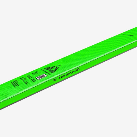 Side motto of a green Black Crows Navis Freebird ski