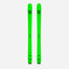 Top view of a pair of green Black Crows Navis Freebird skis