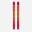 Top view of a pair of orange Black Crows Nocta skis