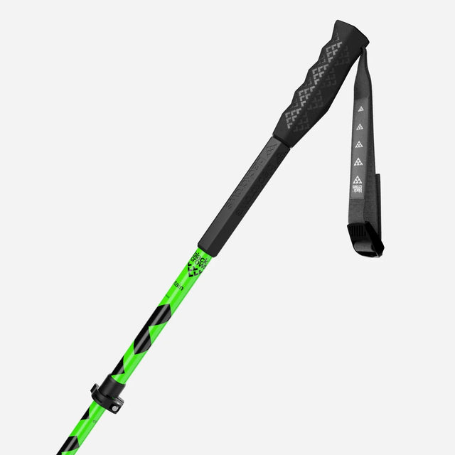 Handle detail of a green Black Crows Sector ski pole