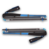 Collapsed packed view of Black Diamond Distance Carbon Z running poles