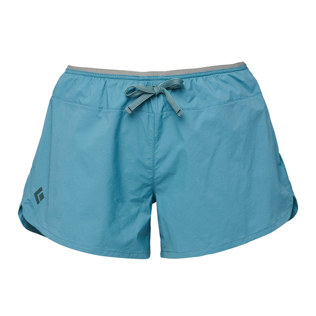 Women's Black Diamond Distance Shorts in creek blue colour