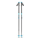 Pair of blue/black Black Diamond expedition ski poles