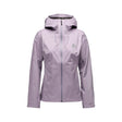 Women's Black Diamond Fineline Stretch rain shell in dusty violet colour