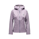 Women's Black Diamond Fineline Stretch rain shell in dusty violet colour