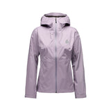 Women's Black Diamond Fineline Stretch rain shell in dusty violet colour