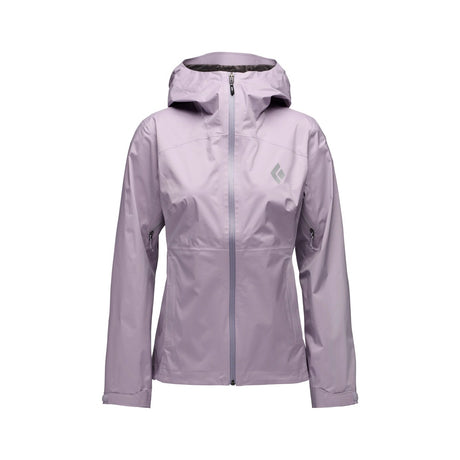 Women's Black Diamond Fineline Stretch rain shell in dusty violet colour