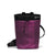 Front view of Black Diamond Gym Chalk Bag in purple square pattern