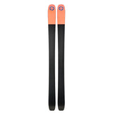 Bottom view of a pair of blue Blizzard Zero G 105 backcountry skis