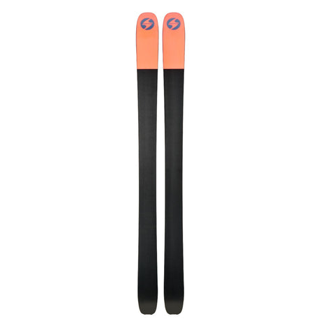 Bottom view of a pair of blue Blizzard Zero G 105 backcountry skis