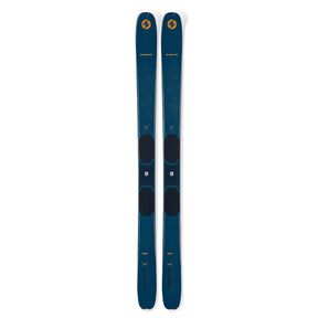 Top view of a pair of blue Blizzard Zero G 105 backcountry skis