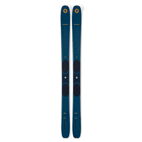 Top view of a pair of blue Blizzard Zero G 105 backcountry skis