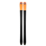 Bottom view of a pair of blue Blizzard Zero G 88 W backcountry touring skis