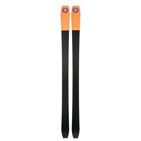 Bottom view of a pair of green Blizzard Zero G 88 backcountry skis
