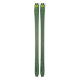 Top view of a pair of green Blizzard Zero G 88 backcountry skis