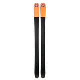 Bottom view of a pair of green Blizzard Zero G W backcountry touring skis