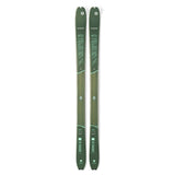 Top view of a pair of green Blizzard Zero G W backcountry touring skis