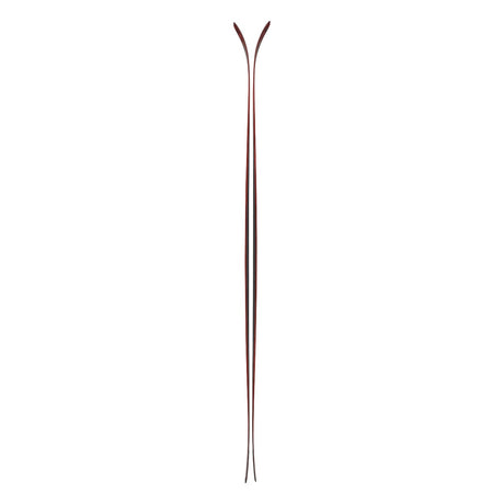Side view of a pair of red Blizzard Zero G 96 backcountry touring skis