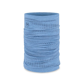 Buff Dryflx neck gaiter in solid washed blue colour