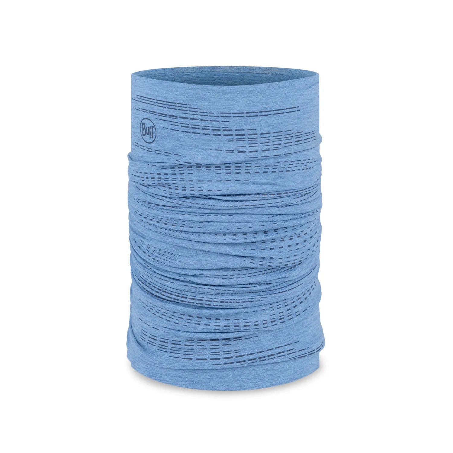 Buff Dryflx neck gaiter in solid washed blue colour
