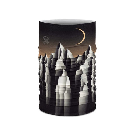 Buff Original EcoStretch neck gaiter in hidden gem iron grey pattern