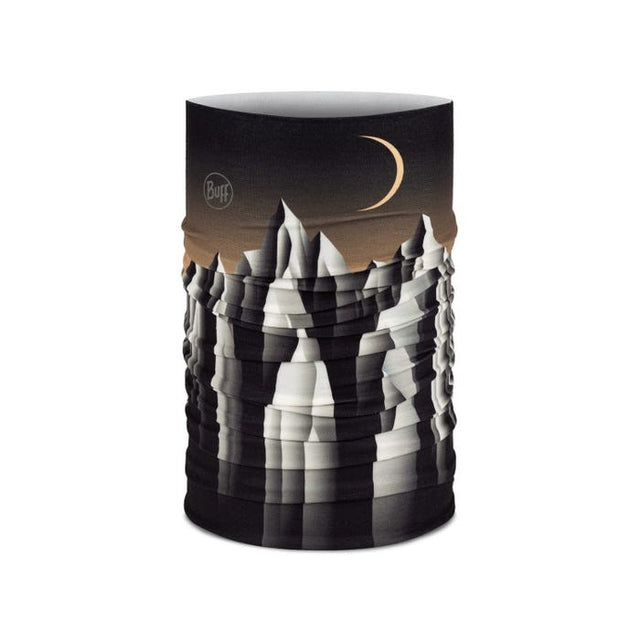 Buff Original EcoStretch neck gaiter in hidden gem iron grey pattern