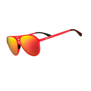 goodr Mach G aviator sunglasses, 'Captain Blunts Red-Eye'