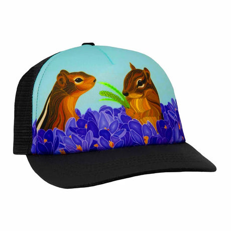ChicaDee youth trucker hat, chipmunk design