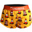 Women's ChicknLegs 1.5" split running shorts in traffic cones print