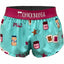 Women's ChicknLegs 1.5" split running shorts in pb&j print