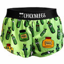Women's ChicknLegs 1.5" split running shorts in pickles print