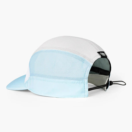 Back view of ciele athletics FSTCap SC Comp Iconic running hat in White/Light Grey colour