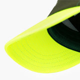 Under brim view of ciele athletics FSTCap SC Field Iconic SL running hat in seaweed/emerald colour
