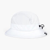 Back view of ciele athletics GOBucket comp athletics running hat in ghost (white)
