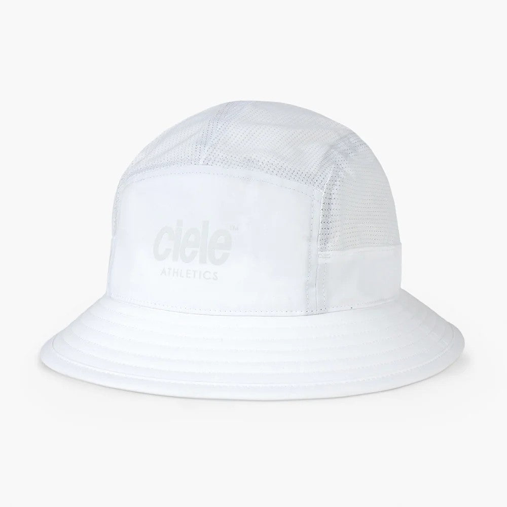 ciele athletics GOBucket comp athletics running hat in ghost (white)