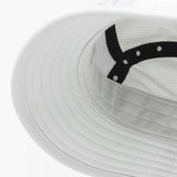 Under brim view of ciele athletics GOBucket comp athletics running hat in ghost (white)