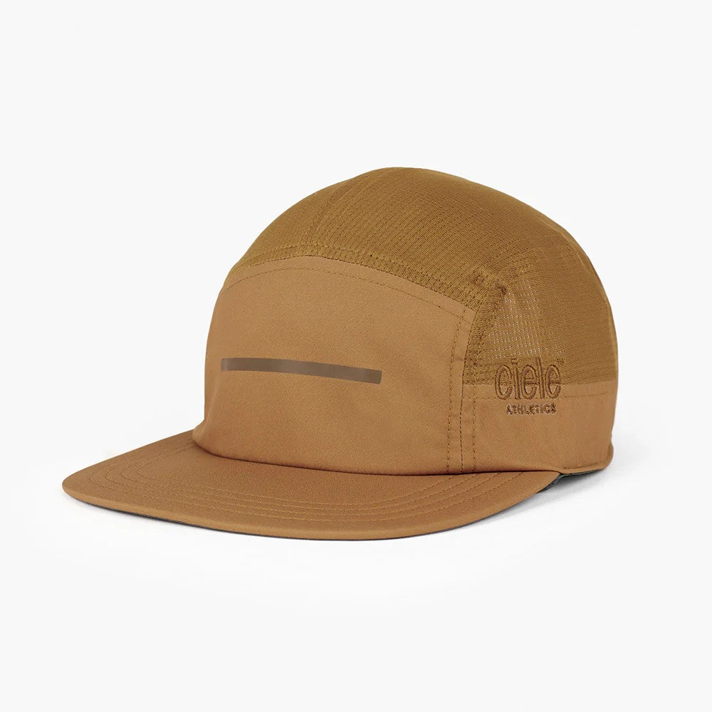 ciele athletics GOCap Comp Bars running hat in dark ochre colour