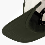 Under brim view of ciele athletics GOCap Comp Century running hat in seaweed/rainy day colour