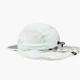 Back view of ciele goCap cape running cap in light grey