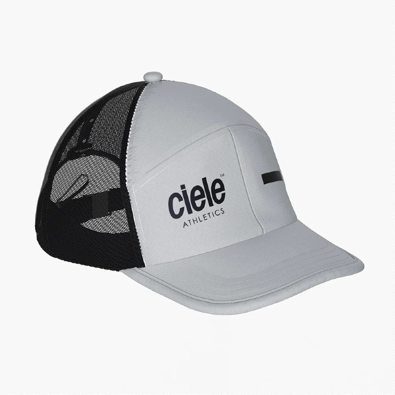 ciele TRKCap SC - Athletics/Bar running hat, 'channel' (grey/black) colour