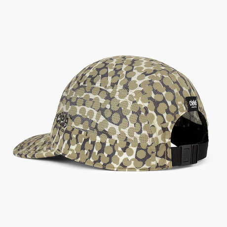 Back view of ciele GOCap All Over Dotra running cap in 'Canvas' colour