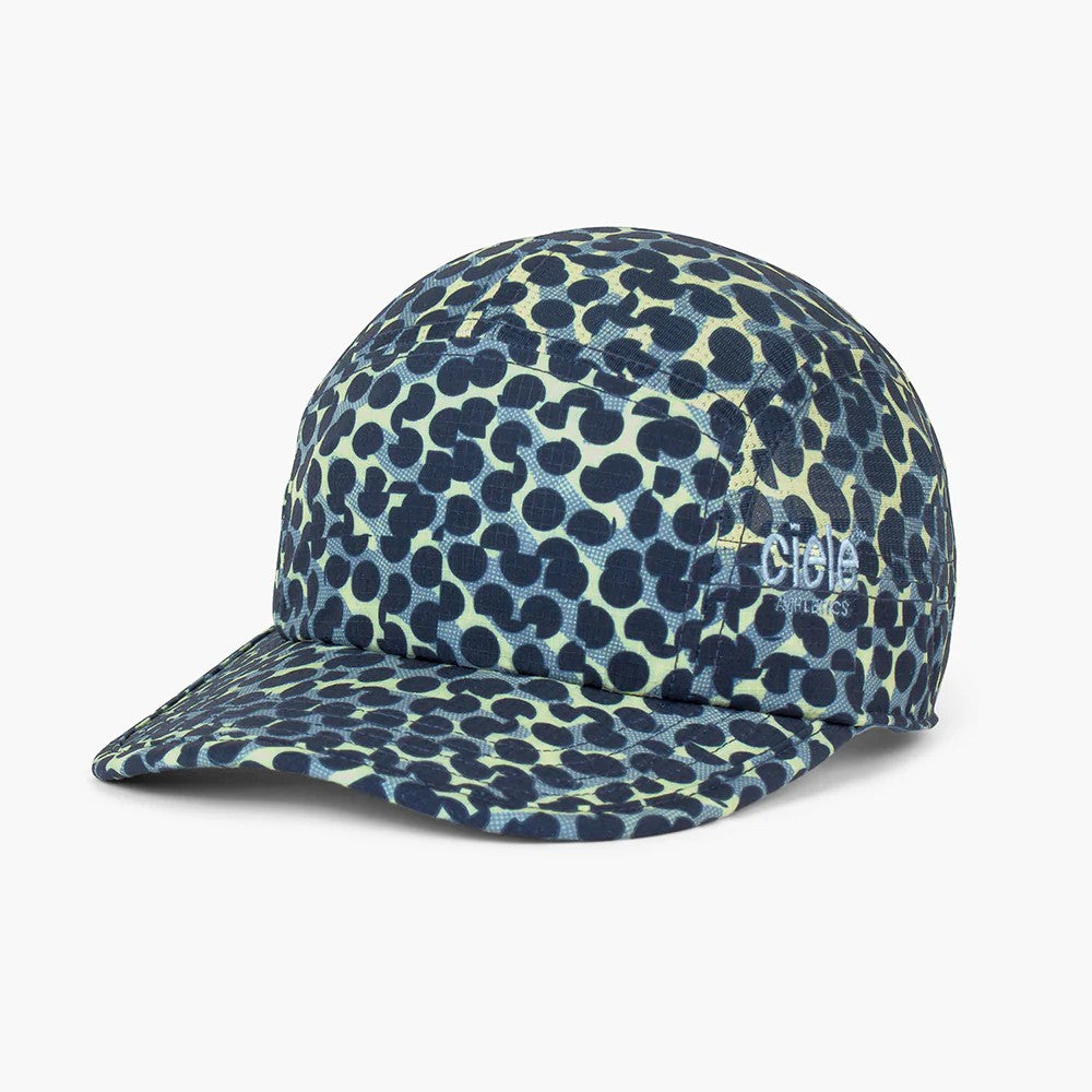 ciele GOCap All Over Dotra running cap in 'Deep Space' colour/pattern