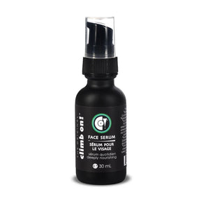 Black Climb On! facial serum spray bottle