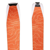 Contour Hybrid Pure climbing skins, tip and tail ski view