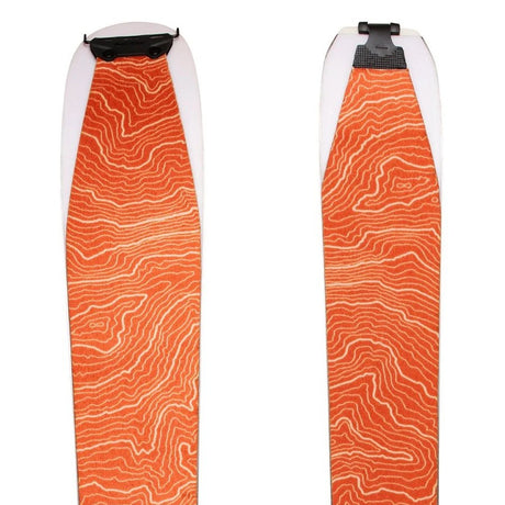 Contour Hybrid Pure climbing skins, tip and tail ski view