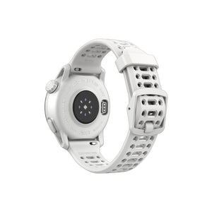 Back view of white COROS PACE 3 GPS watch