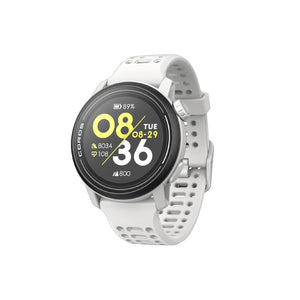 White COROS PACE 3 GPS watch with silicone strap
