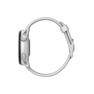 Side view of white COROS PACE 3 GPS watch
