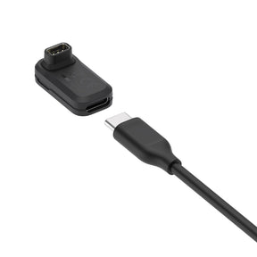Black USB-C cable and coros watch adapter